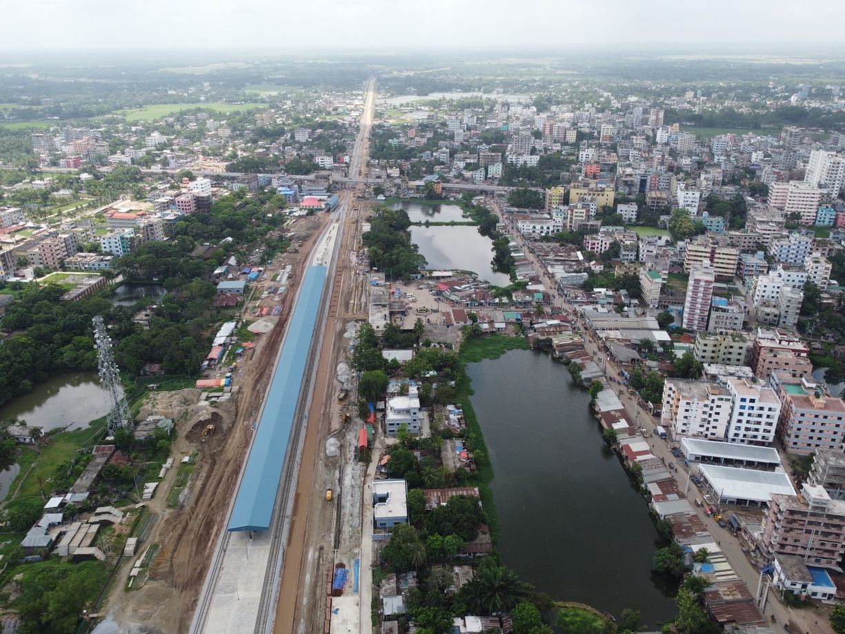 Varied land use in Cumilla