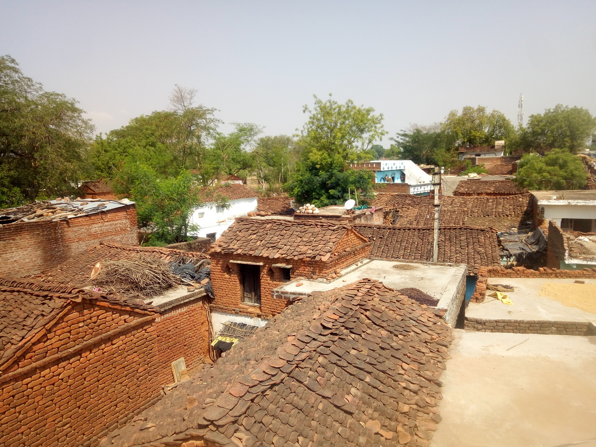 A kutcha settlement in rural Madhya Pradesh.