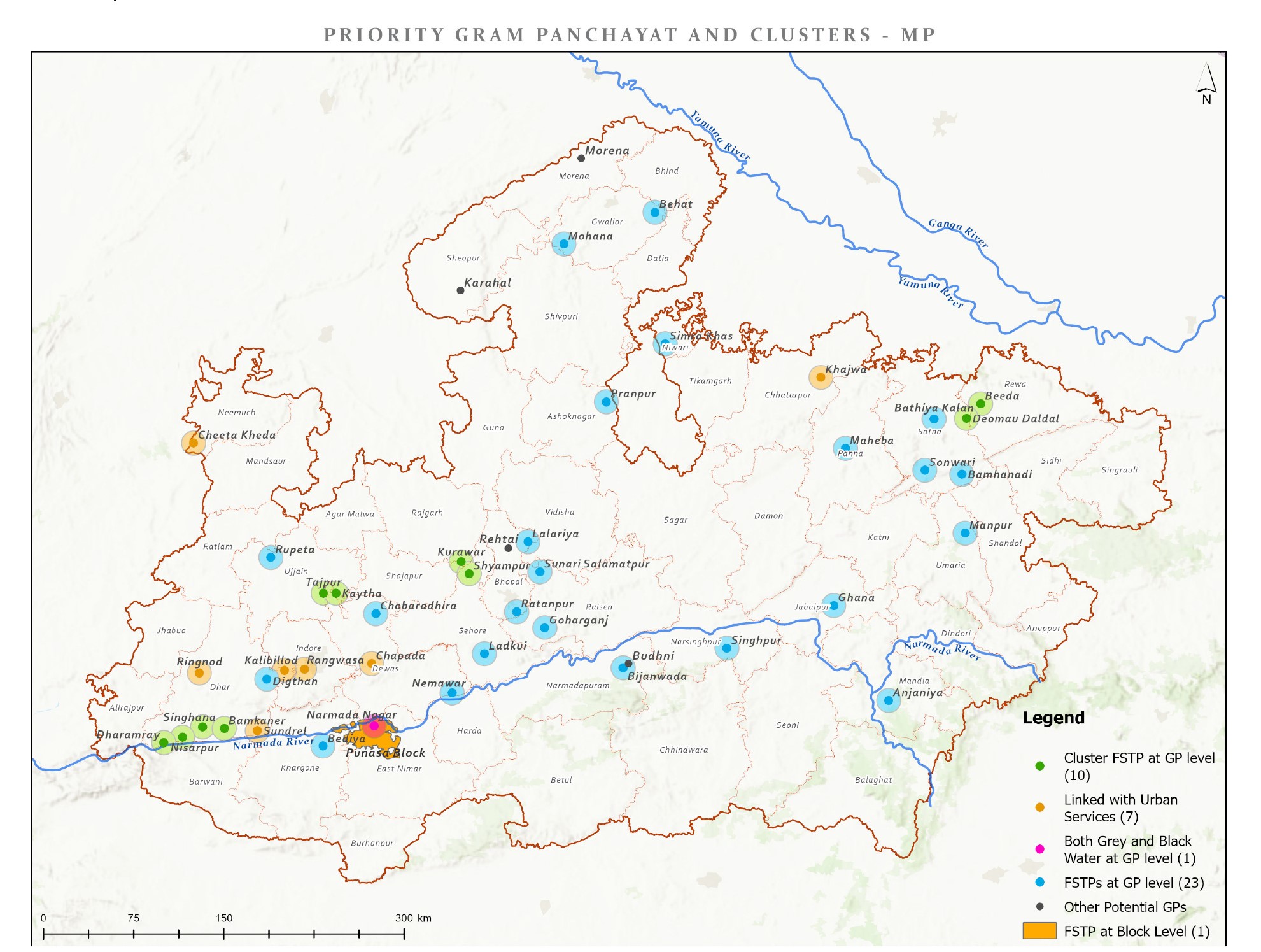 Work illustration: Technical Feasibility of Sanitation Interventions in 30 GPs of Madhya Pradesh, India