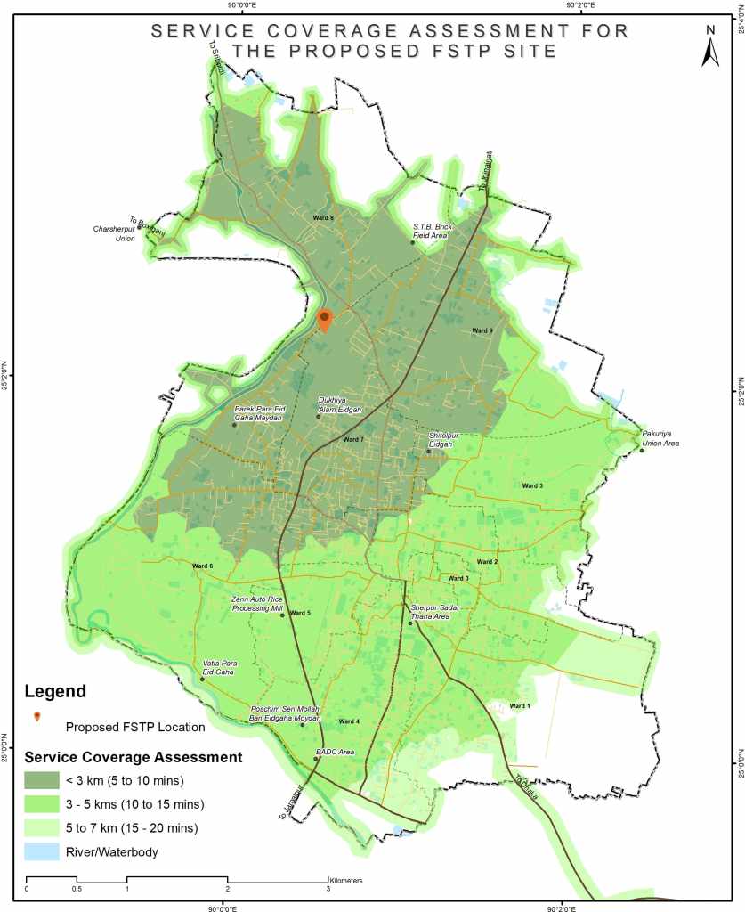 Work illustration: CWIS Planning – AIIB 5 towns in Bangladesh