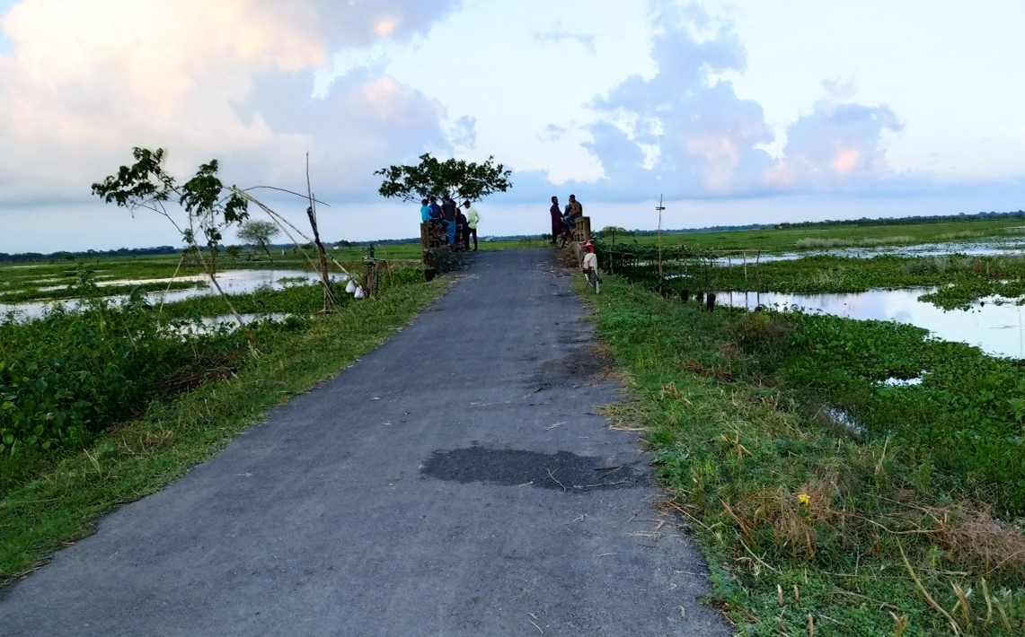 Wetlands typical of the low-lying topography of the project towns.
