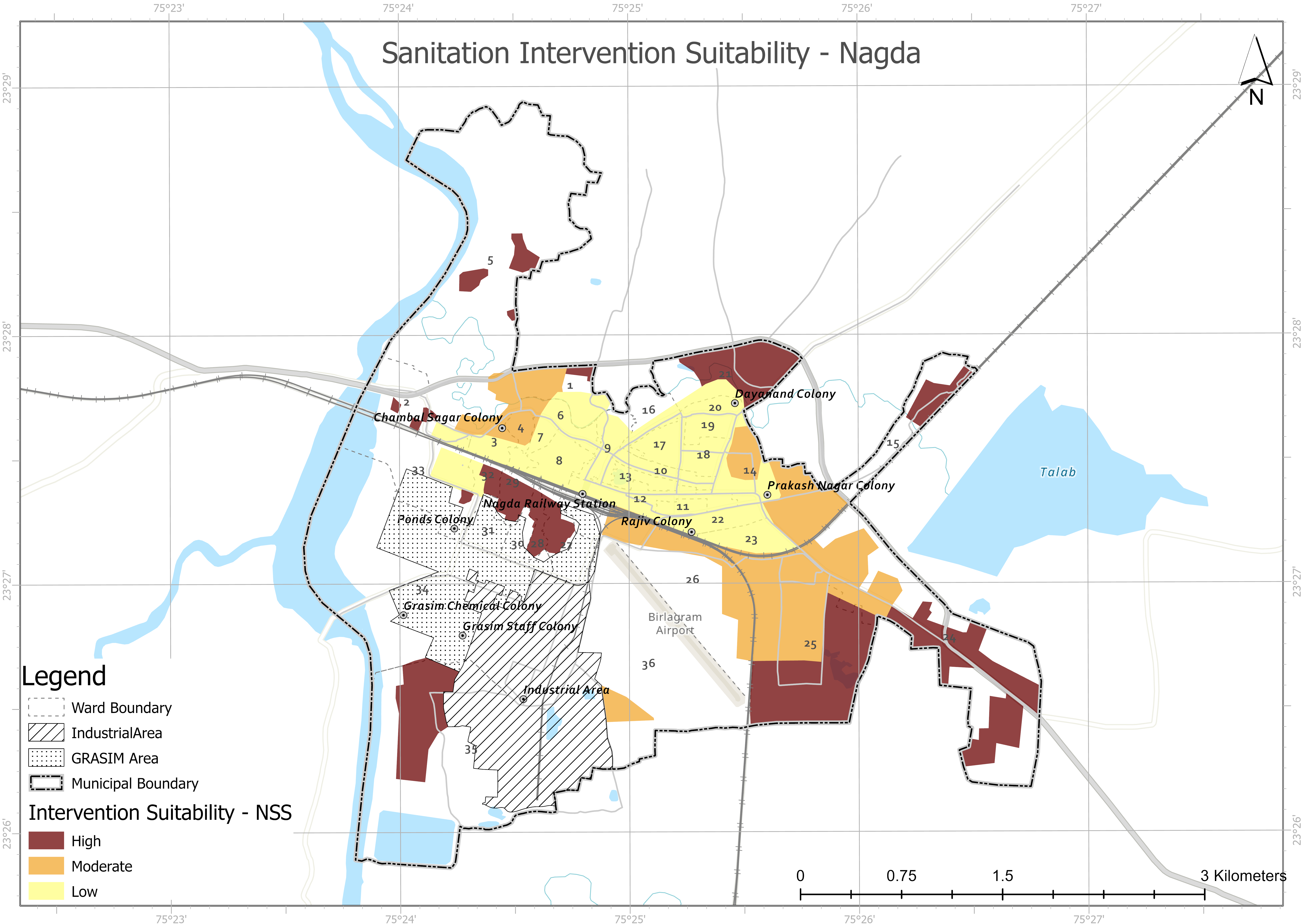 Work illustration: Climate-Resilient Citywide Inclusive Sanitation Plan, Madhya Pradesh
